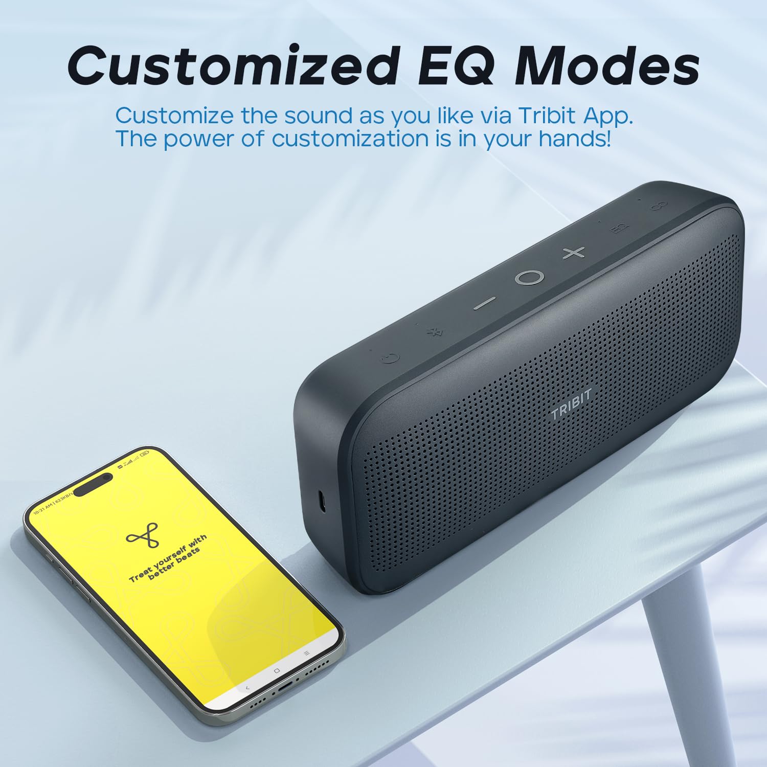 Tribit StormBox Flow Bluetooth Speaker, Speakers Bluetooth Wireless with XBass, 30H Playtime Wireless Speaker, IP67, Bluetooth 5.3, TWS, Custom EQ, Portable Speaker for Outdoor Travel Beach