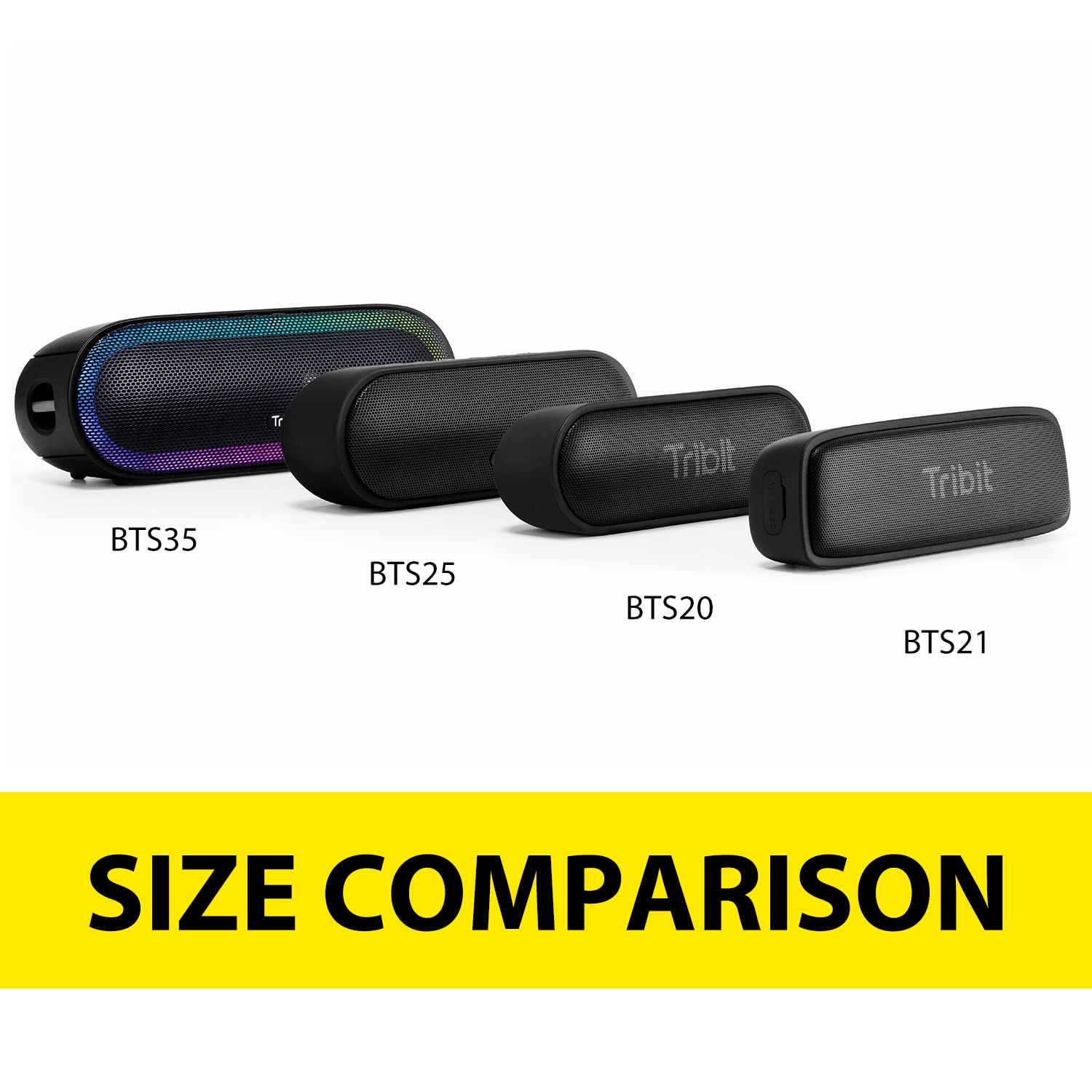 Tribit XSound Mega Bluetooth Portable Speaker with Single Self-Developed 30W N48 High-Density NdFeB & Titanium Driver,Exclusive XBass Tech,3 Audio Modes,LED Lights,20H Playtime,IPX7,Powerbank,Strap