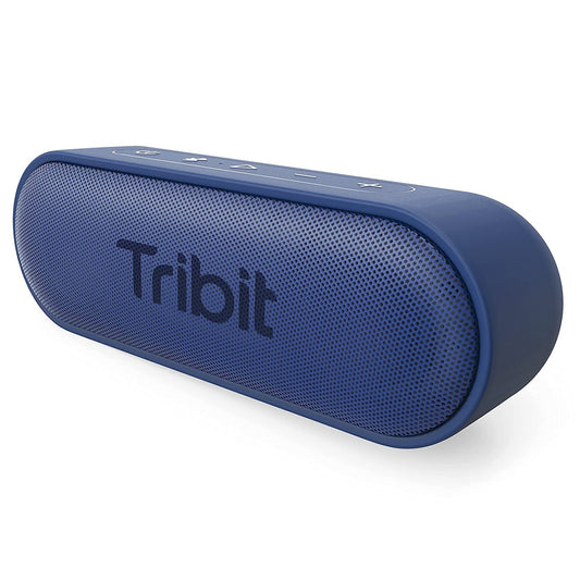 Tribit Updated Version XSound Go Wireless Bluetooth 5.3 Speakers with Loud Stereo Sound & Rich Bass 16W,24H Playtime,150 ft Bluetooth Range,Outdoor Lightweight IPX7 Waterproof,Built-in Mic(Blue)