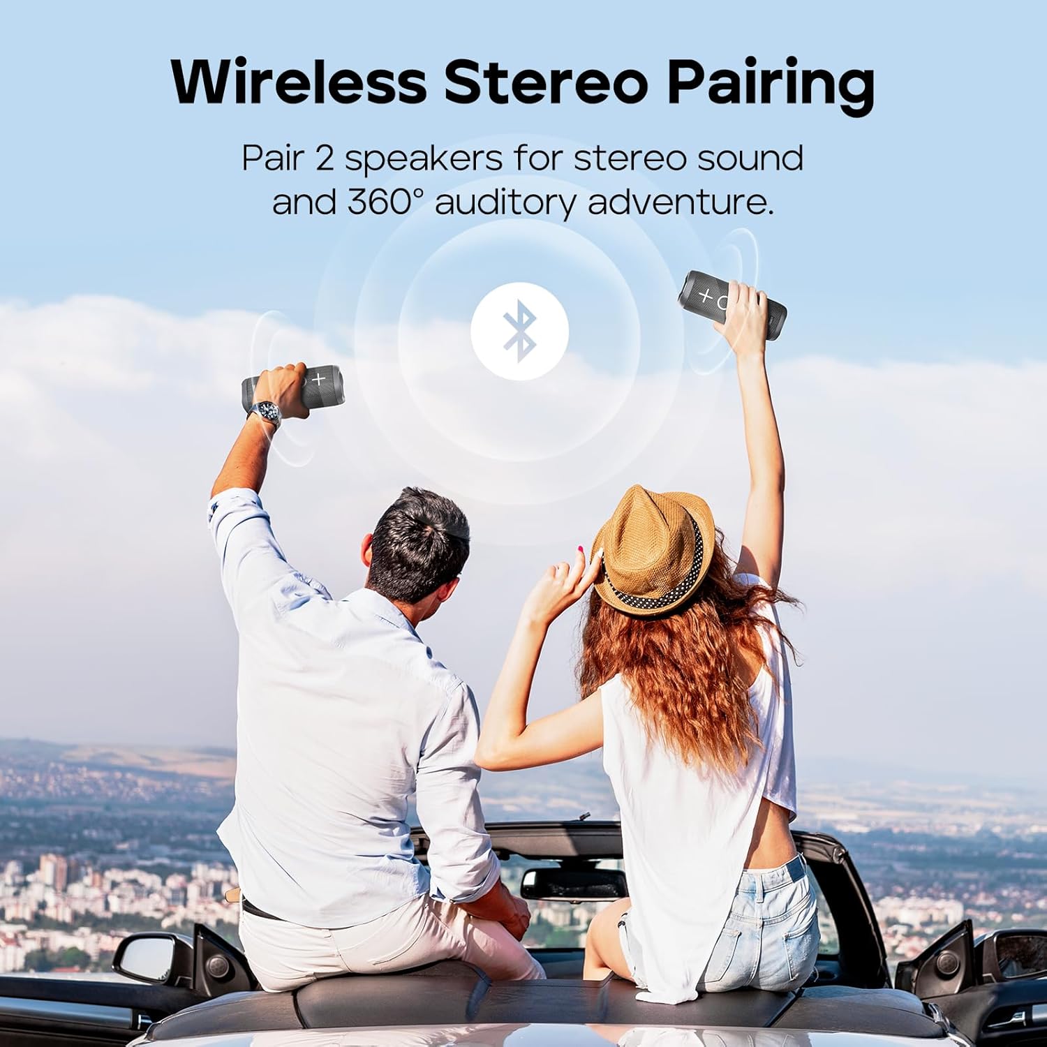 Tribit StormBox 2 Bluetooth Speaker with 34W 360° Surround Sound, XBass Tech, 24H Playtime, IPX7 Waterproof, Bluetooth 5.3, TWS Pairing Portable Wireless Speaker for Outdoor