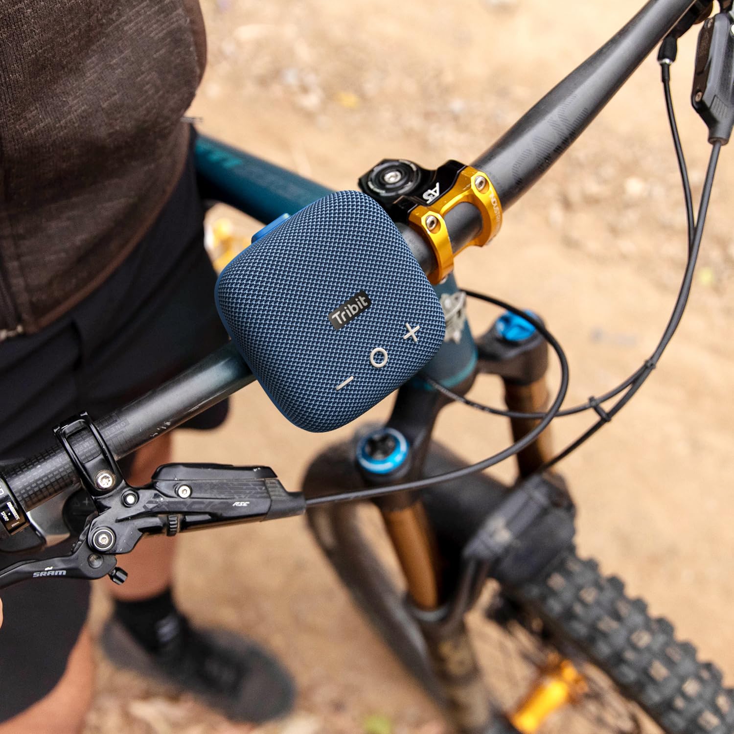 Tribit StormBox Micro 2 Portable Speaker: 90dB Loud Sound Deep Bass IP67 Waterproof Small Speaker Built-in Strap, 12H Playtime Long Battery 120ft for Outdoor Camping Biking (Blue)