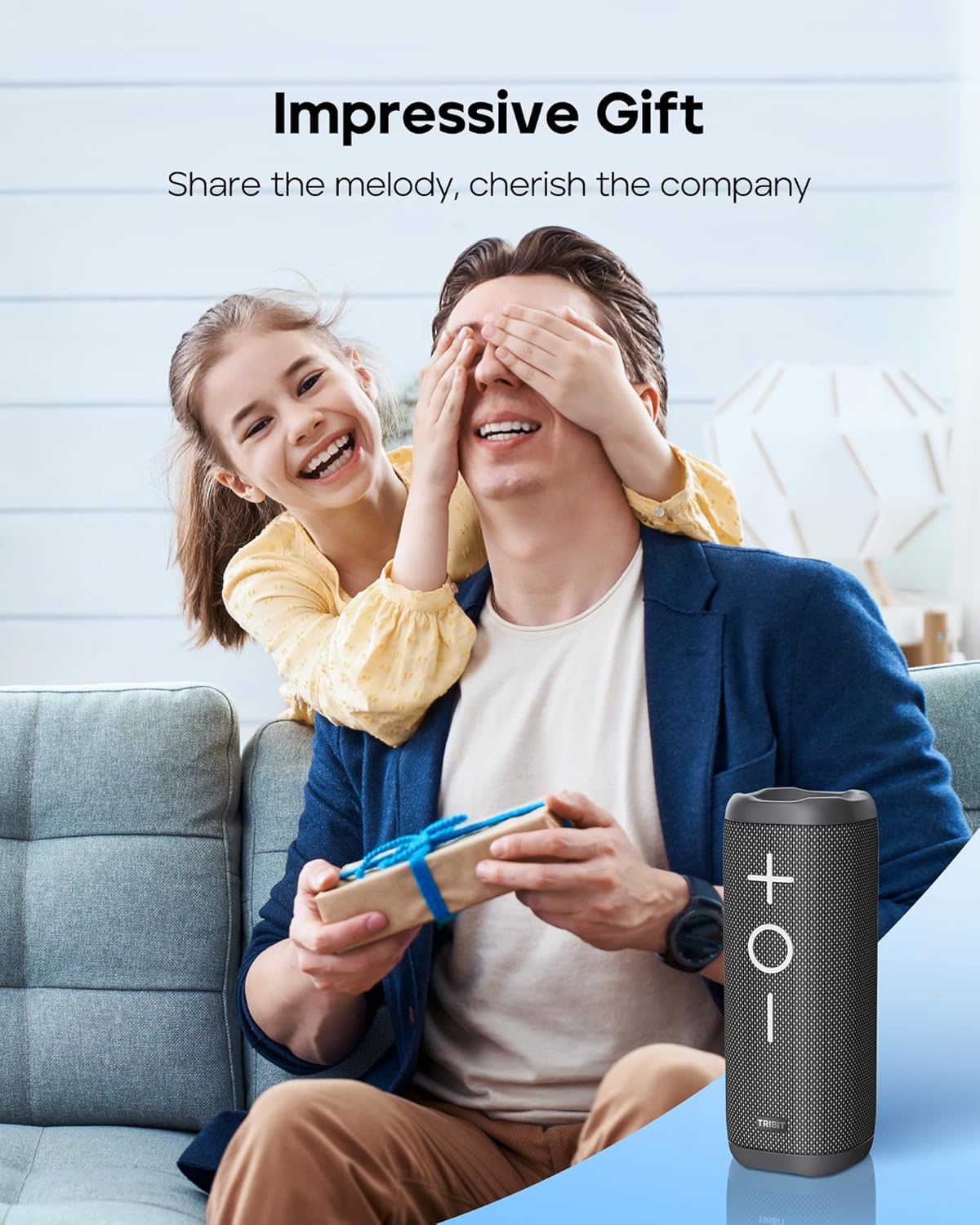 Tribit StormBox 2 Bluetooth Speaker with 34W 360° Surround Sound, XBass Tech, 24H Playtime, IPX7 Waterproof, Bluetooth 5.3, TWS Pairing Portable Wireless Speaker for Outdoor